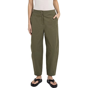 Barrel broek met knopen ARMY GREEN