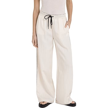 Broek met contraststiksel CLOUD CREME WHITE
