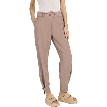 Broek met bandjes bij de zoom BROWNIE BROWN
