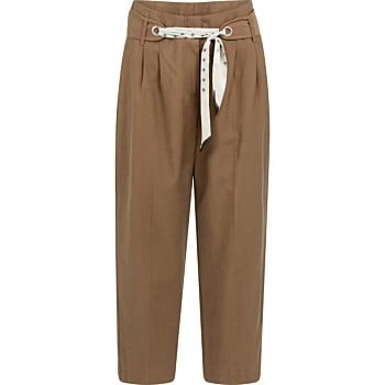 Broek met sjaalceintuur PARTRIDGE BROWN