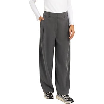 Broek met barrelpijpen MEDIUM GREY MELANGE