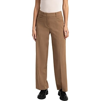 Pantalon met rechte pijpen OTTER BROWN MELANGE