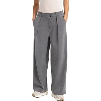 Pantalon met overslagsluiting ANTHRACITE MELANGE