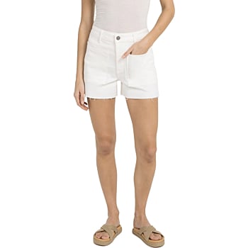 Short met rafelige zoom WHITE DENIM