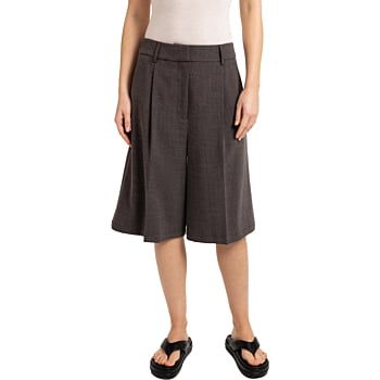 Bermuda met hoge taille DELICIOSO BROWN
