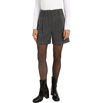 Bermuda van visgraatstof MEDIUM GREY MELANGE