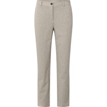 Soft pantalon with pinstripes pure cashmere brown