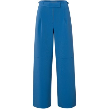 High waist wide leg trousers BRIGHT COBALT BLUE