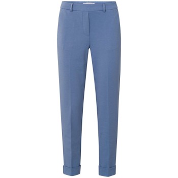 Jersey tailored trousers INFINITY BLUE