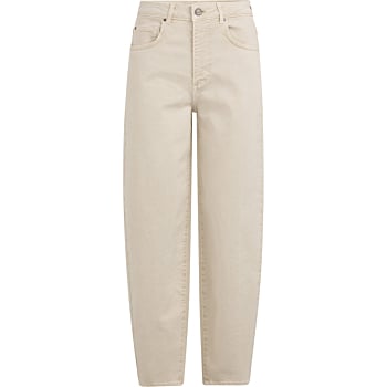 Barrel jeans met naaddetails SANDSTONE BEIGE