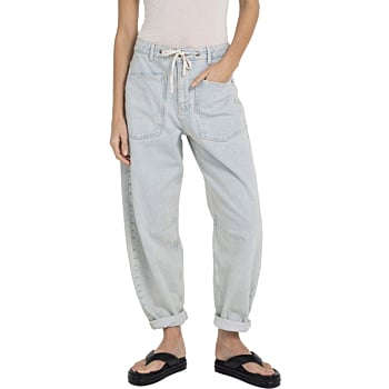 Gekleurde denim met koord LIGHT DENIM