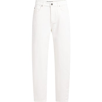 Barrel jeans in lichte wassing OFF WHITE DENIM