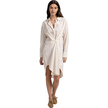 Gestreepte blousejurk SEMOLINA BROWN DESSI