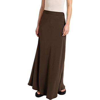 A-lijn maxi rok SLATE BLACK BROWN