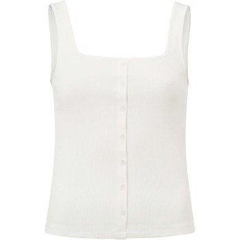 Singlet with buttons star white