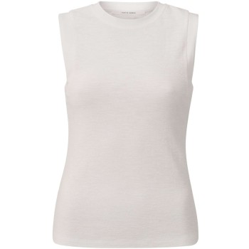 Singlet with round neck OFF WHITE