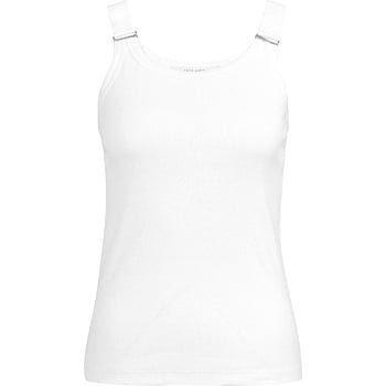 Singlet met ringdetails PURE WHITE