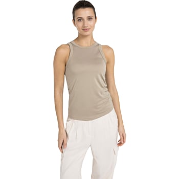 Singlet met gestikte afwerking CROCKERY BROWN