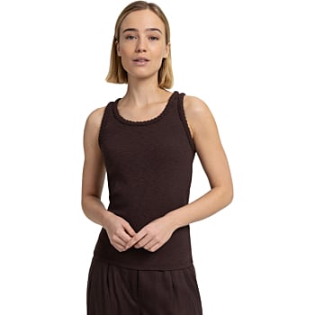 Singlet met gevlochten details AUBERGINE PURPLE