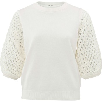 Cotton sweater with detailed s OFF WHITE