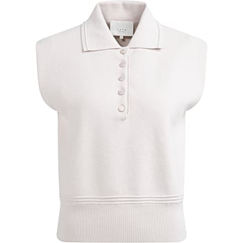 Mouwloze trui met knoopjes TEMPLE GRAY