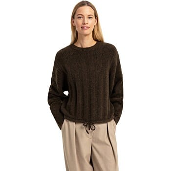 Trui met trekkoord SLATE BLACK BROWN ME