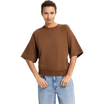 Sweater met raglanmouwen BISON BROWN
