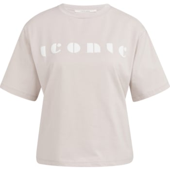 Boyfriend T-shirt met print TEMPLE GRAY DESSIN