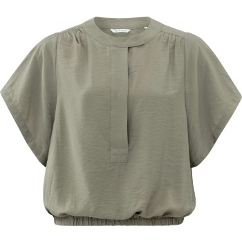 Supple woven top ARMY GREEN