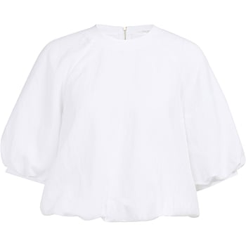 T-shirt met ballonmouwen PURE WHITE