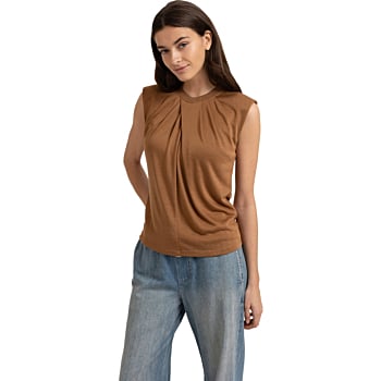 Top met plooidetail FOXTROT BROWN
