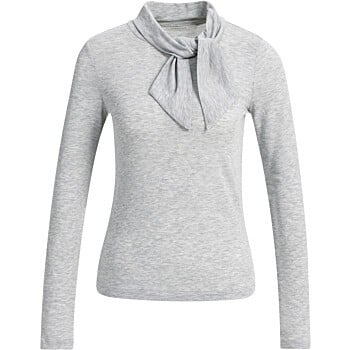 Top met strikkraag ILLUSIONS GRAY MELAN