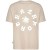 Bloom round T-shirt Cement/White