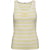 Granny CC Rib Emb Tank Off White Pastel Yellow
