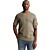 Short sleeve r-neck regular fit in Vetiver
