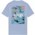 T-shirt met rug print RIPPLE wind surfer blue