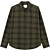 Kash check shirt olive night/ f.green