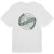 Globe t-shirt white/dark ivy green