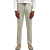 Pants With Linen Yarn Dyed Taupe