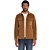 Overshirt Full Button Rib Sweat Caramel