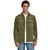 Overshirt Full Button Rib Sweat Army