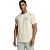 T-Shirt Crewneck Slub Placed Prints Offwhite