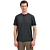 T-Shirt Granddad Half button Melang Dark Steel