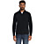Pullover Wing Collar Half Zip Relie Black
