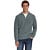 Pullover Half Zip High Neck Light W Grey Melange