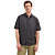 Shirt Short Sleeve With Linen Dark Steel