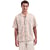 Shirt Short Sleeve Jacquard Zigzag Coral