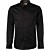 Basic stretch shirt satin weave black