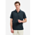 Polo Half Zip Short Sleeve Jacquard Dark Steel