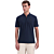 Polo Short Sleeve Zip Garment Dyed Night